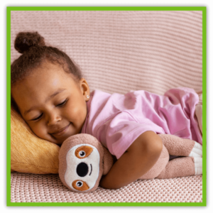 image of a toddler sleeping