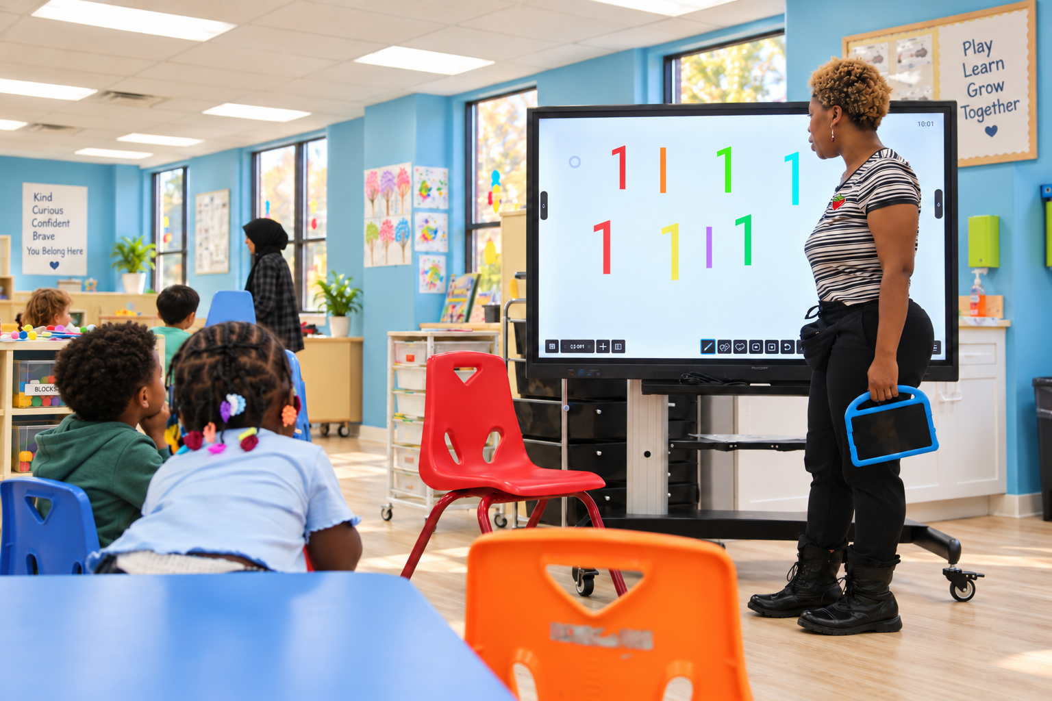 Interactive number lesson