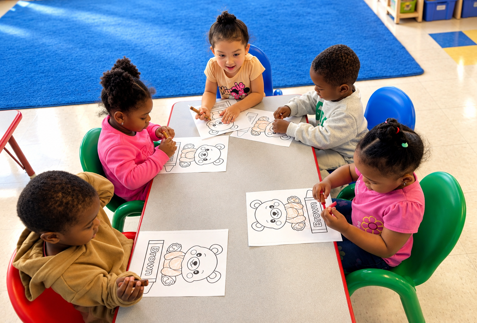 Brown Bear coloring activity