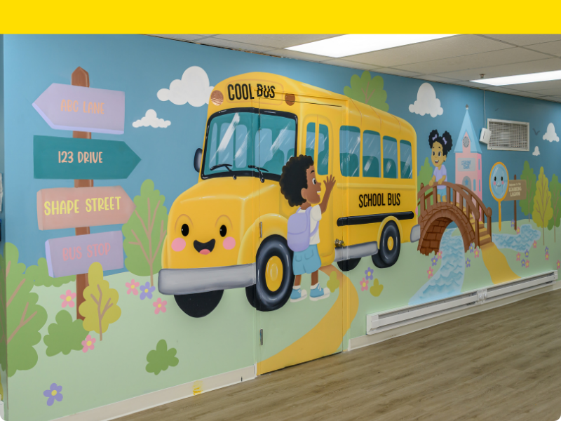 Interior mural.